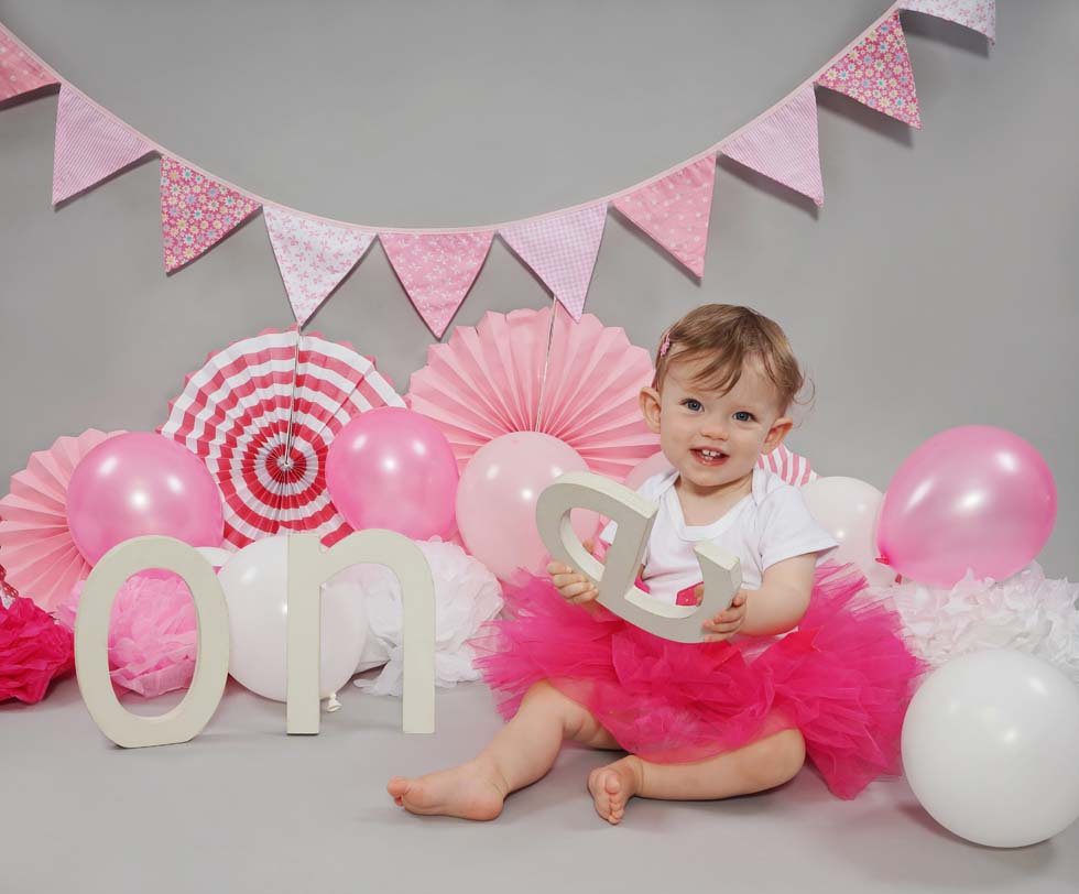1st Birthday photo session, one year old baby girl, baby photographer