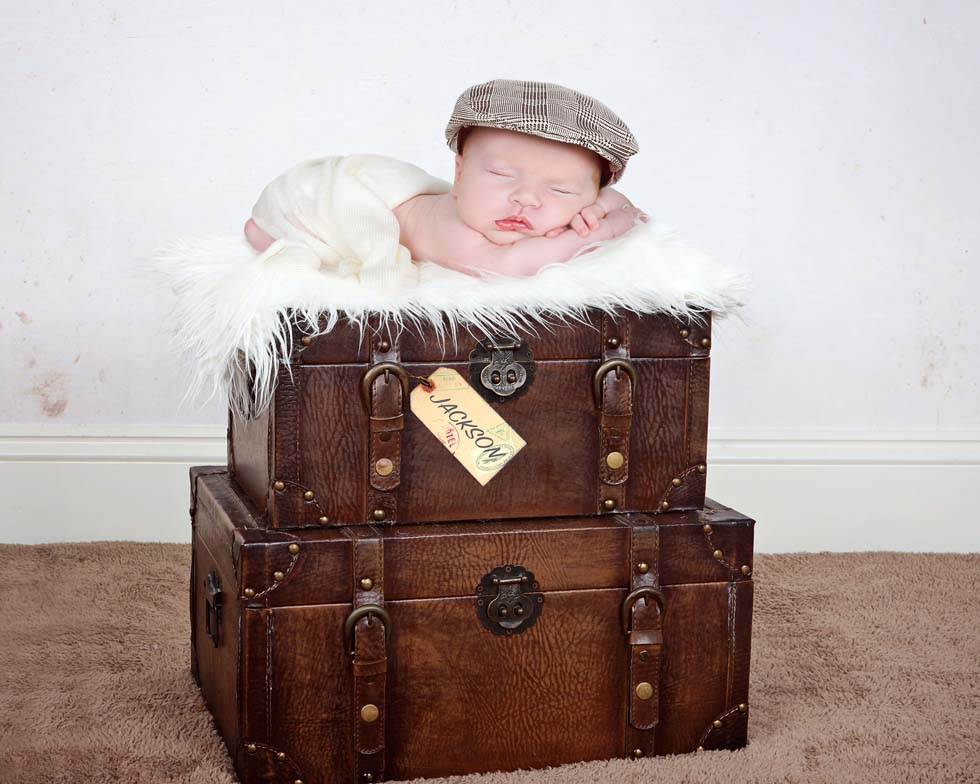 Newborn baby boy, vintage theme, newborn baby photographer