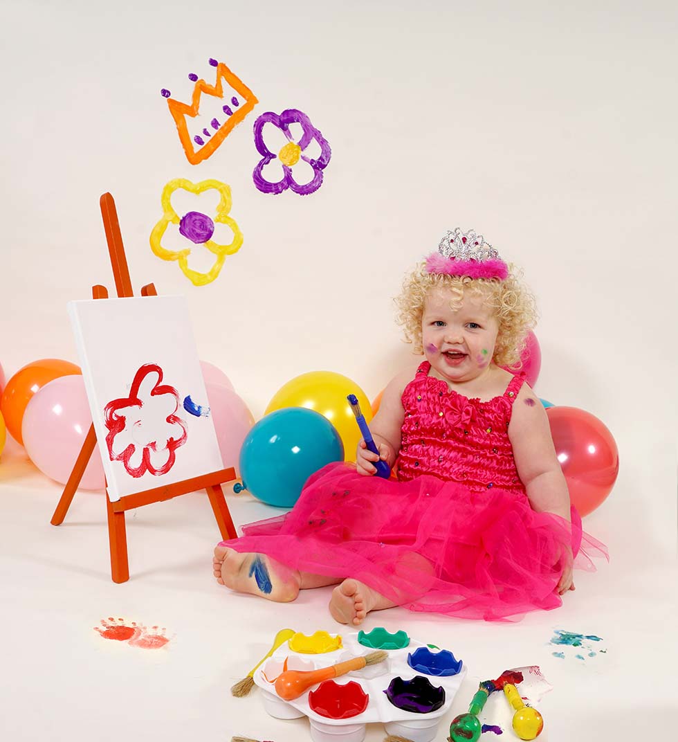 Paint Splash, Paint splash photography, paint splash photoshoot, 2nd birthday, 3rd birthday photoshoot